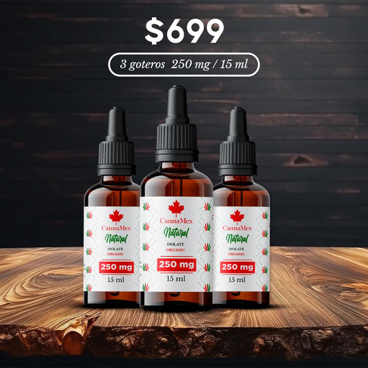 ¡PROMO! 3 Goteros de CBD de $900 a $699