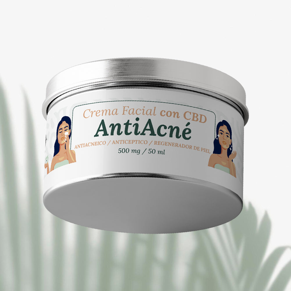 Crema Antiacné con CBD – Presentación de 500 mg (50 ml)