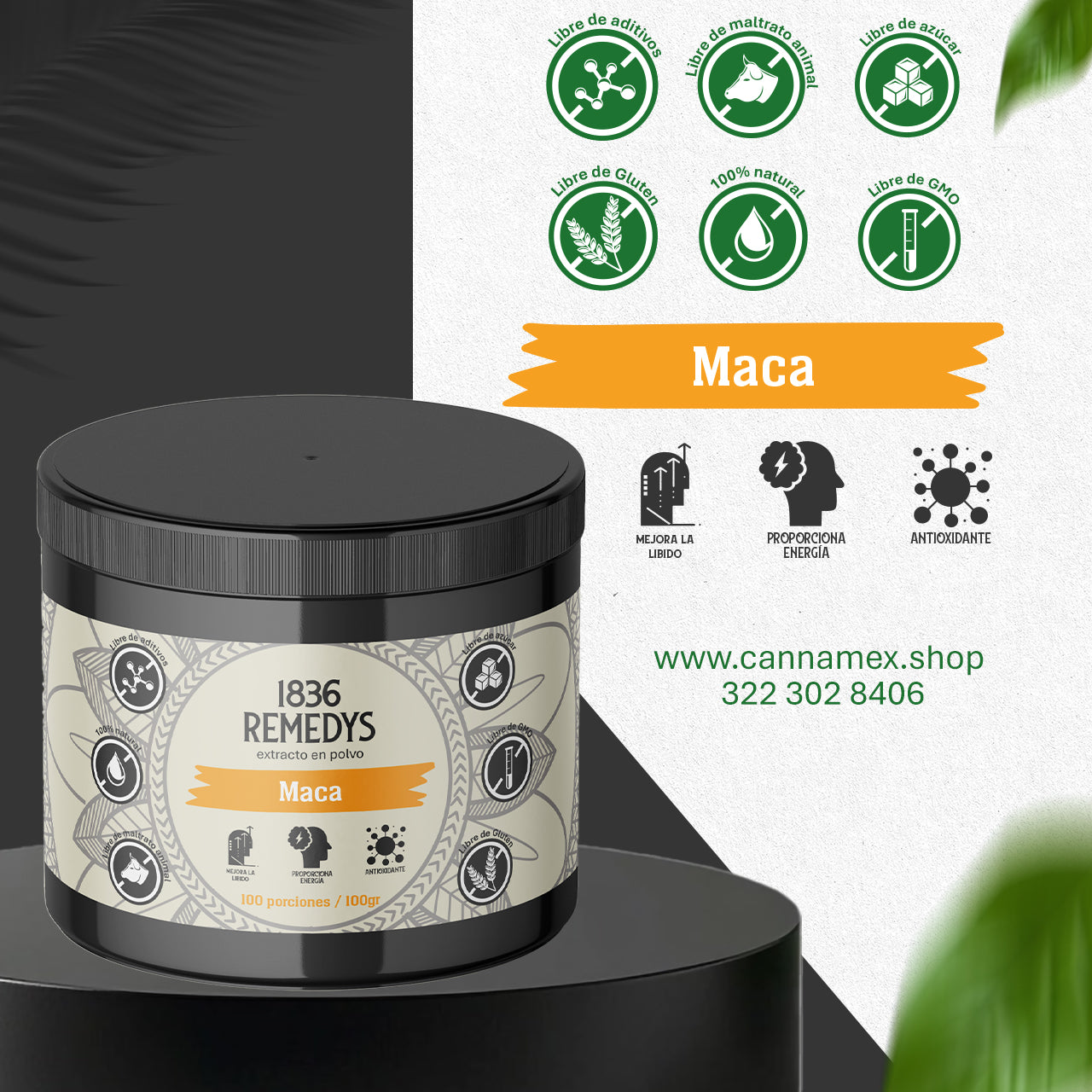 Maca - 100% raiz en polvo