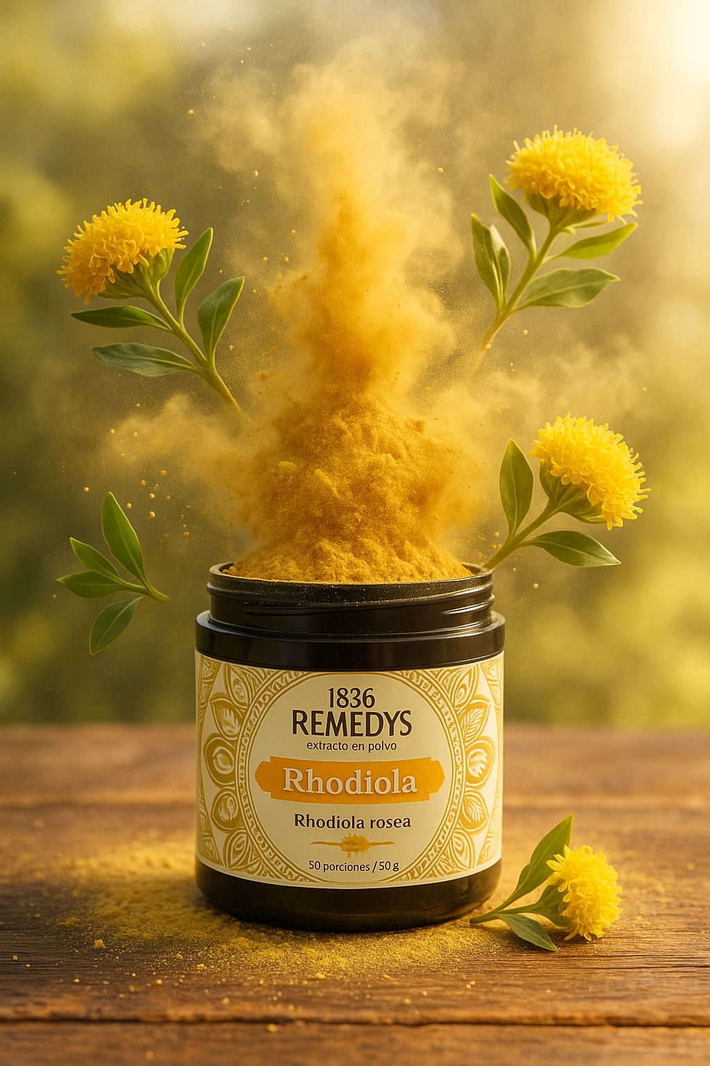 Rhodiola - 100% hongo en polvo