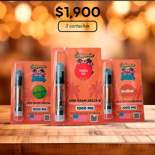 ¡PROMO! 3 Cartuchos D8 de $2,400 a $1,900