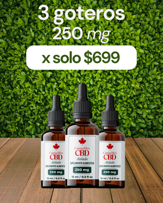 ¡PROMO! 3 Goteros de CBD de $900 a $699