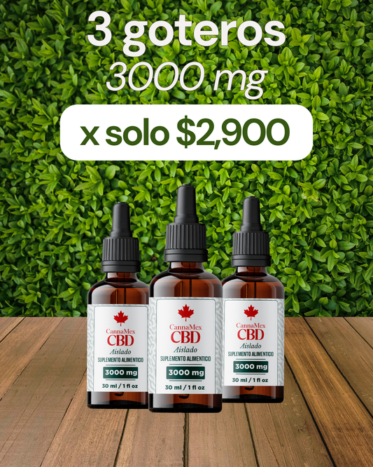 ¡PROMO! 3 Goteros de CBD de $3,900 a $2,900