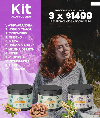 KIT Adaptogenos (Ahorra mas del 30%)