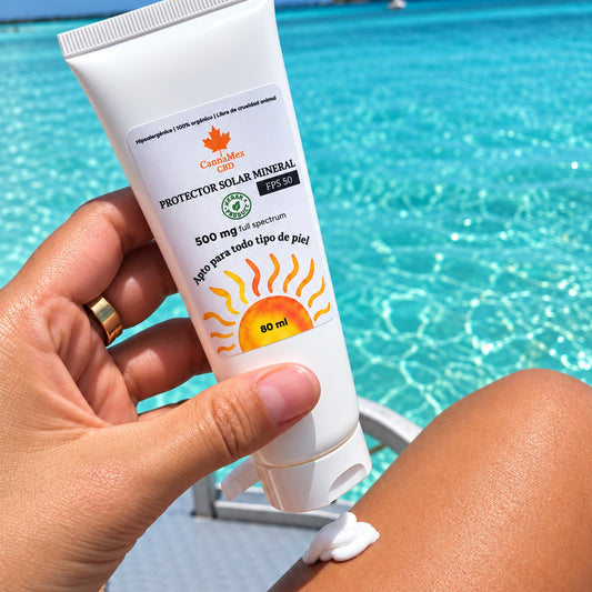 Bloqueador Solar Mineral con CBD